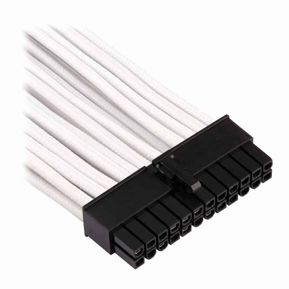(image for) Corsair Type 4 Gen 4 PSU White Sleeved 24pin ATX Power Cable